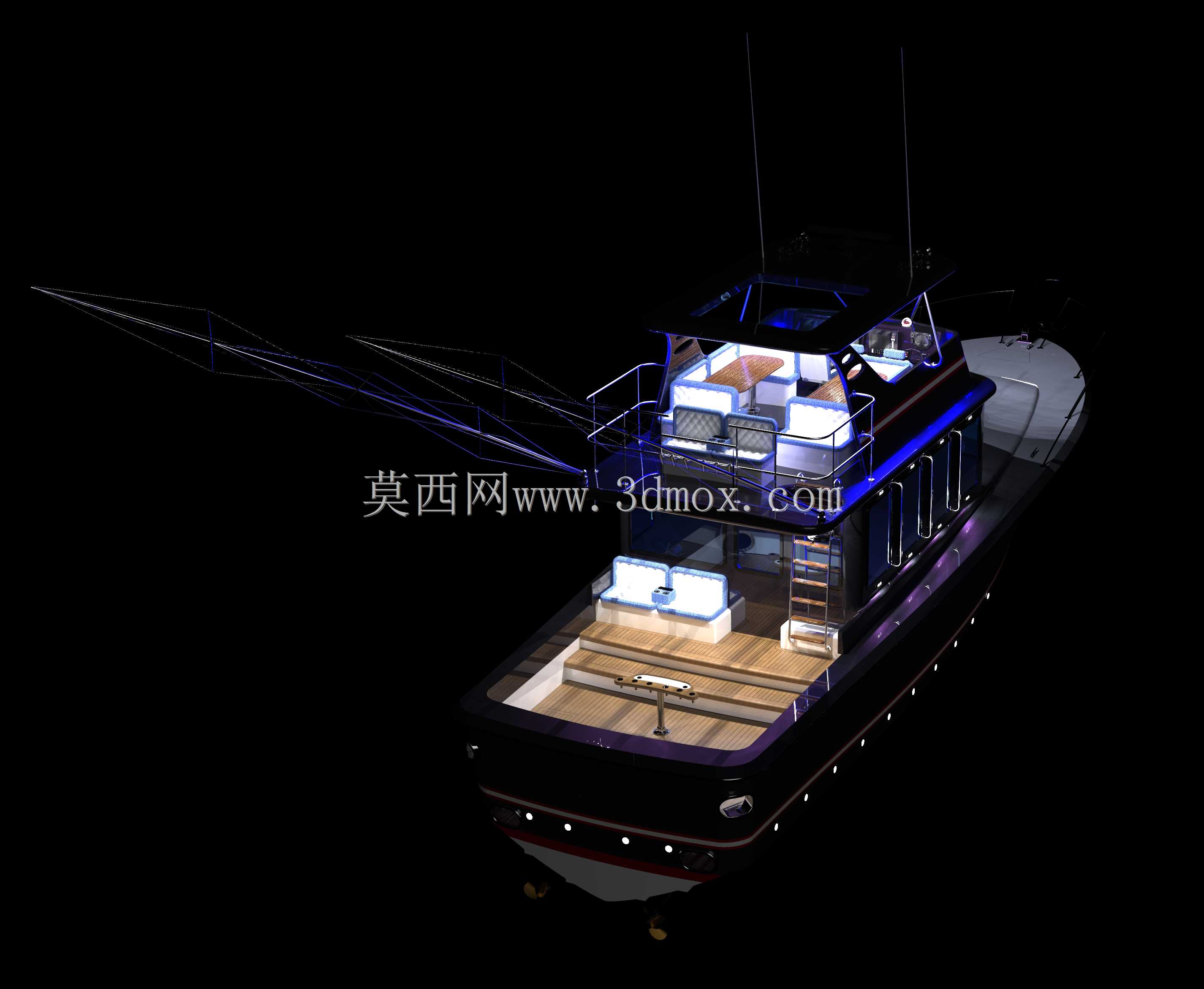 天文台Yatch Gato我也不提供船体,因为这是一个客户工作抱歉伙计们