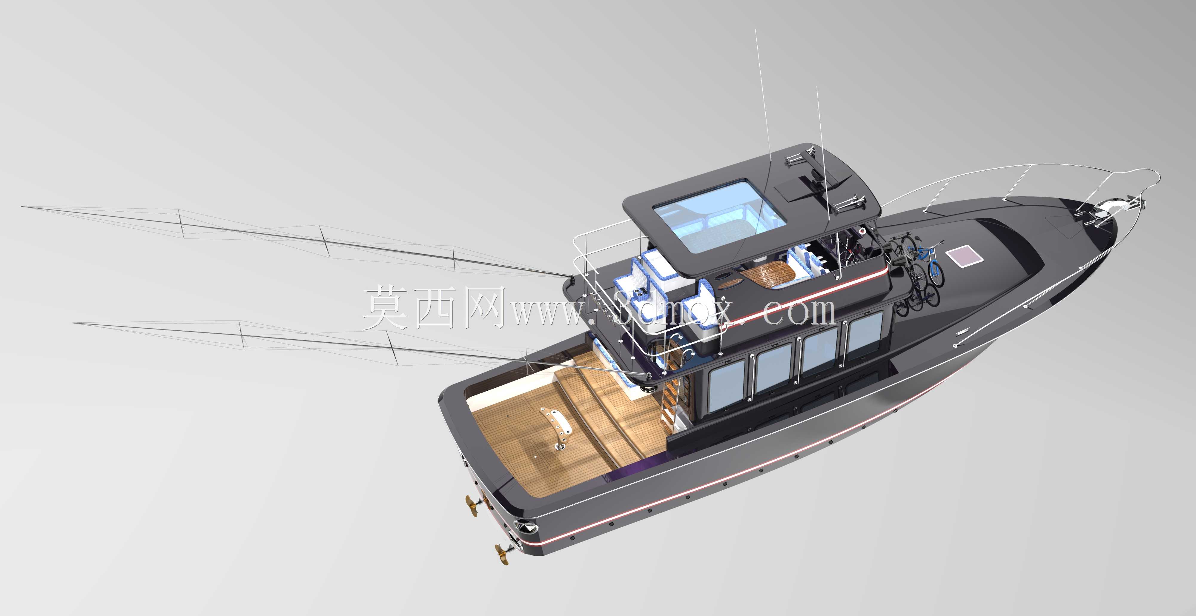 天文台Yatch Gato我也不提供船体,因为这是一个客户工作抱歉伙计们