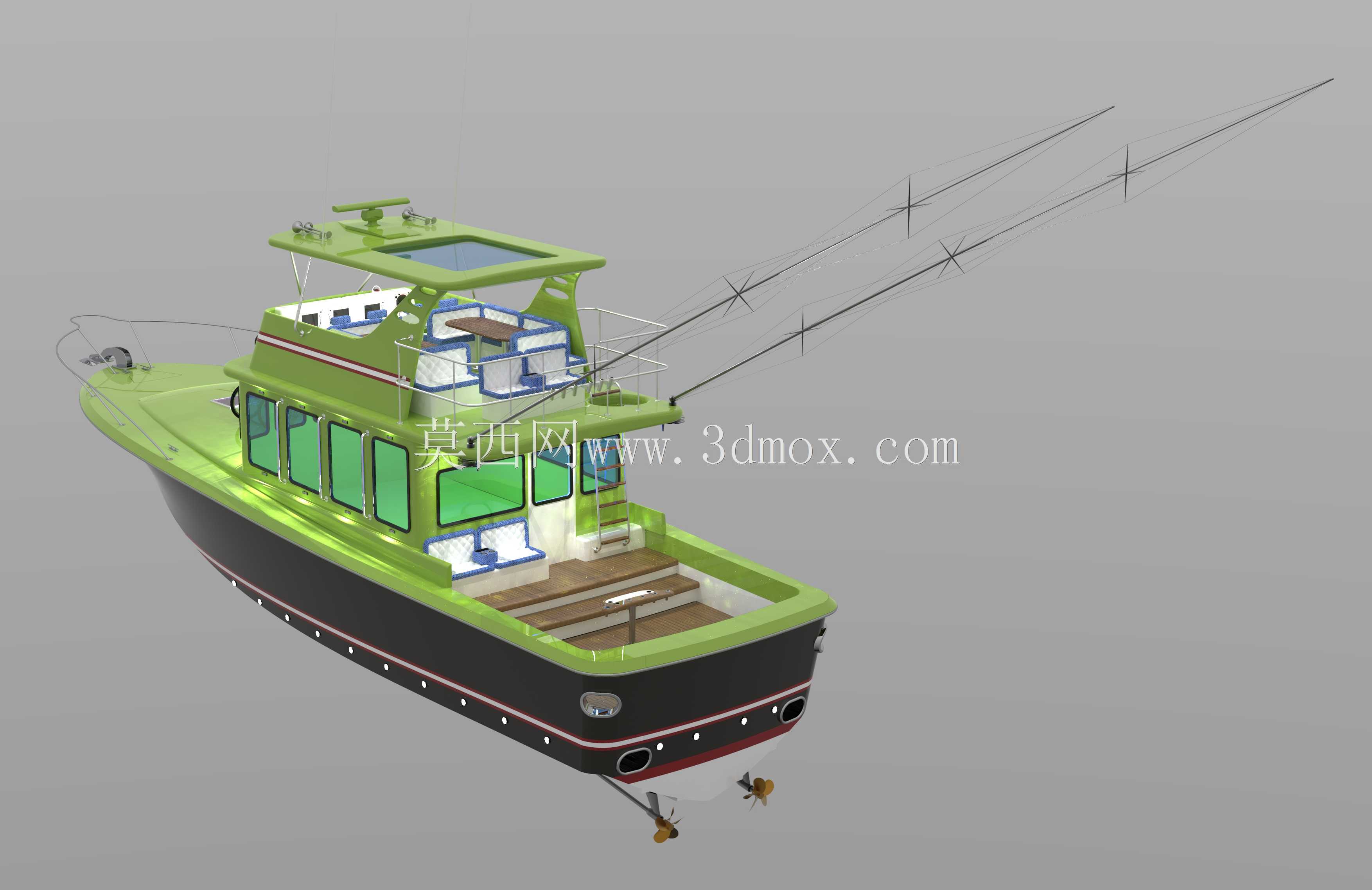 天文台Yatch Gato我也不提供船体,因为这是一个客户工作抱歉伙计们