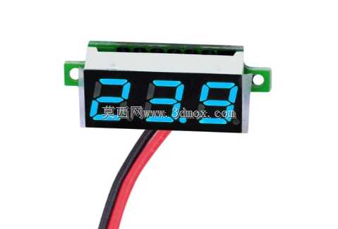 迷你数字电压表2.5V-30V LED 0.28英寸屏幕型号