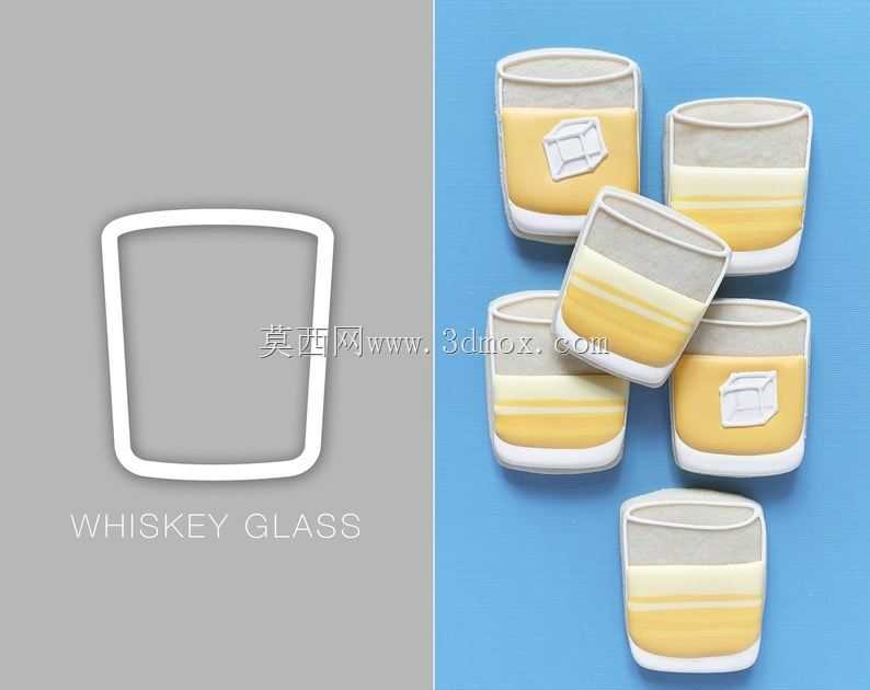 Cokie cutter“Wiskey glass”