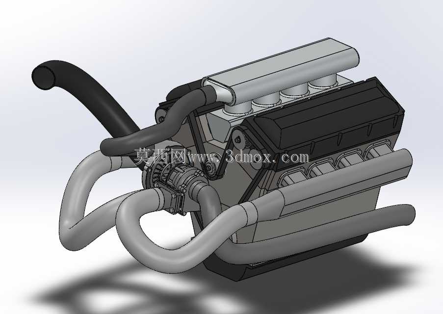 Motor_V8_SOLIDWORKS 2020