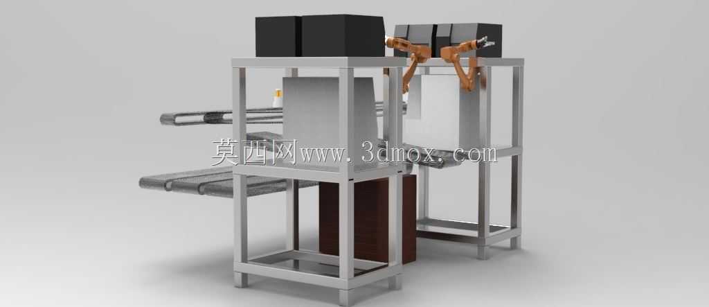 机器人工作单元Solidworks的简化表示