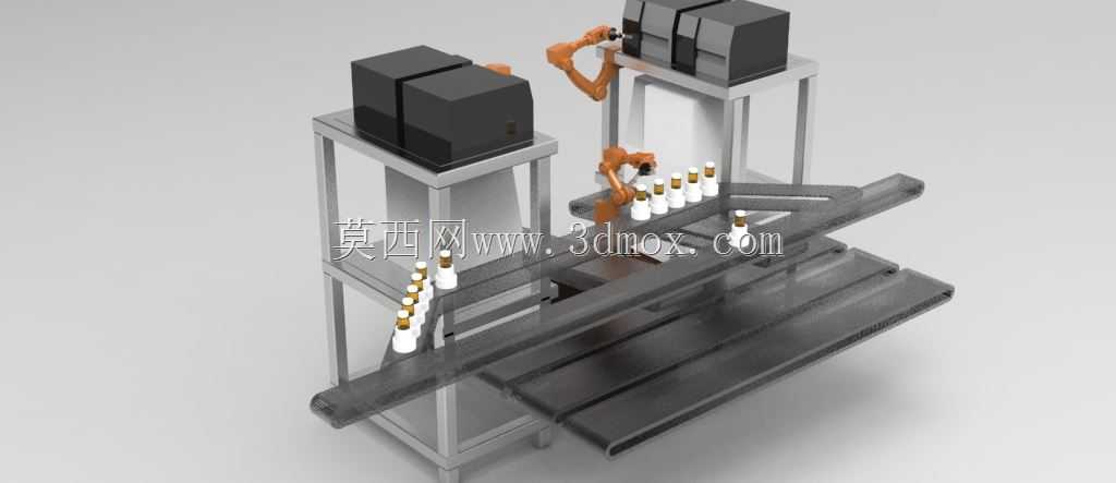 机器人工作单元Solidworks的简化表示