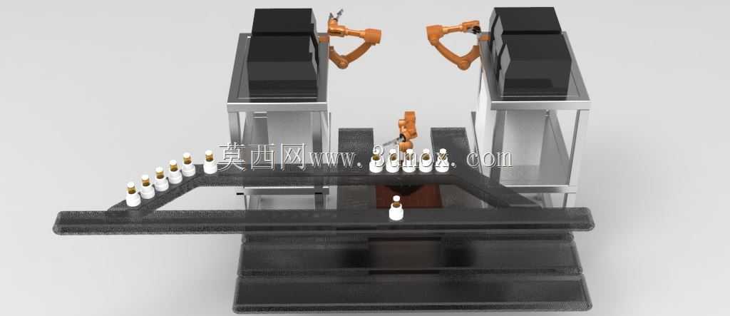 机器人工作单元Solidworks的简化表示