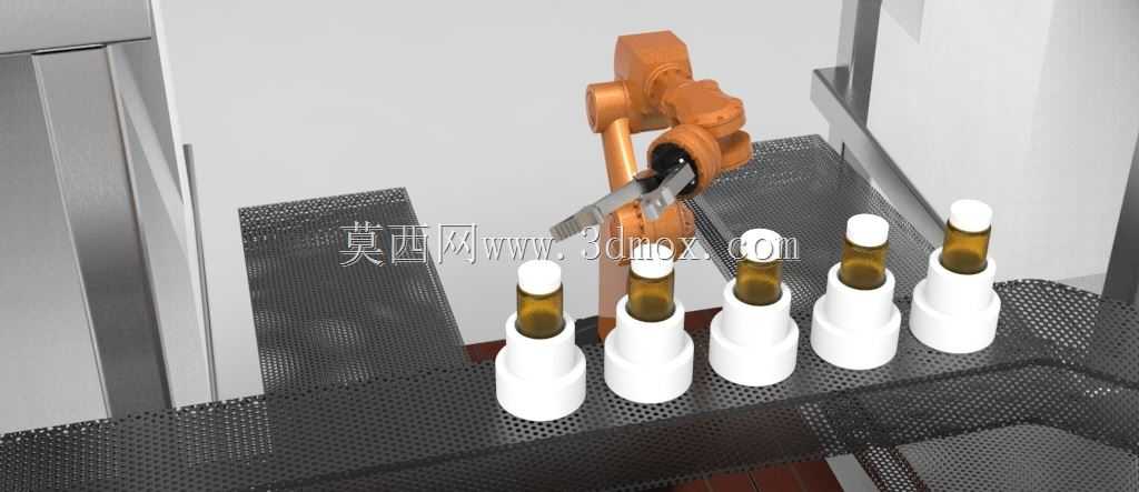 机器人工作单元Solidworks的简化表示