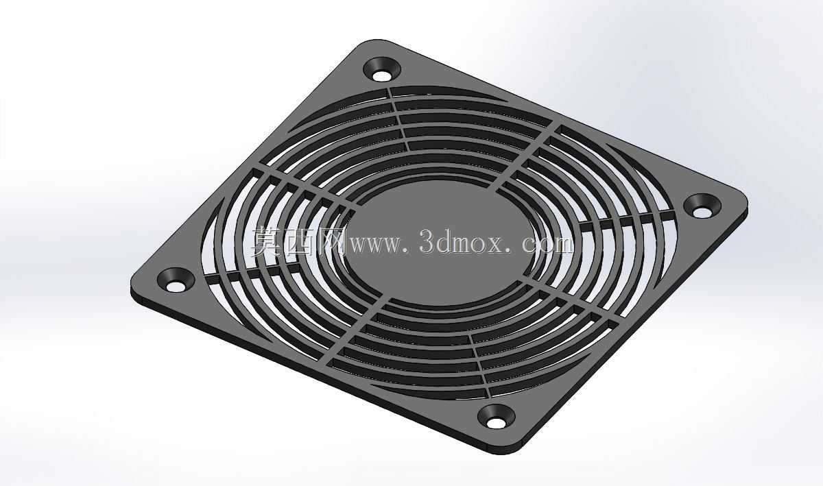 Solidworks�ϵķ��ȸ�120X120 mm