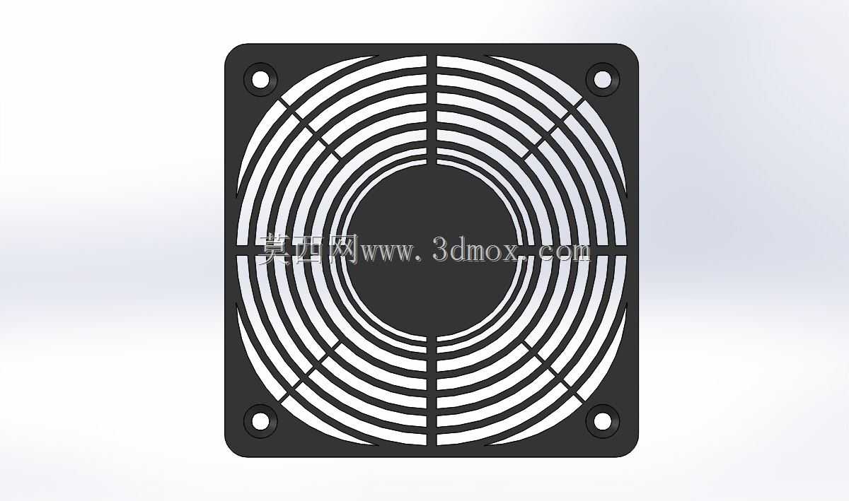 Solidworks�ϵķ��ȸ�120X120 mm