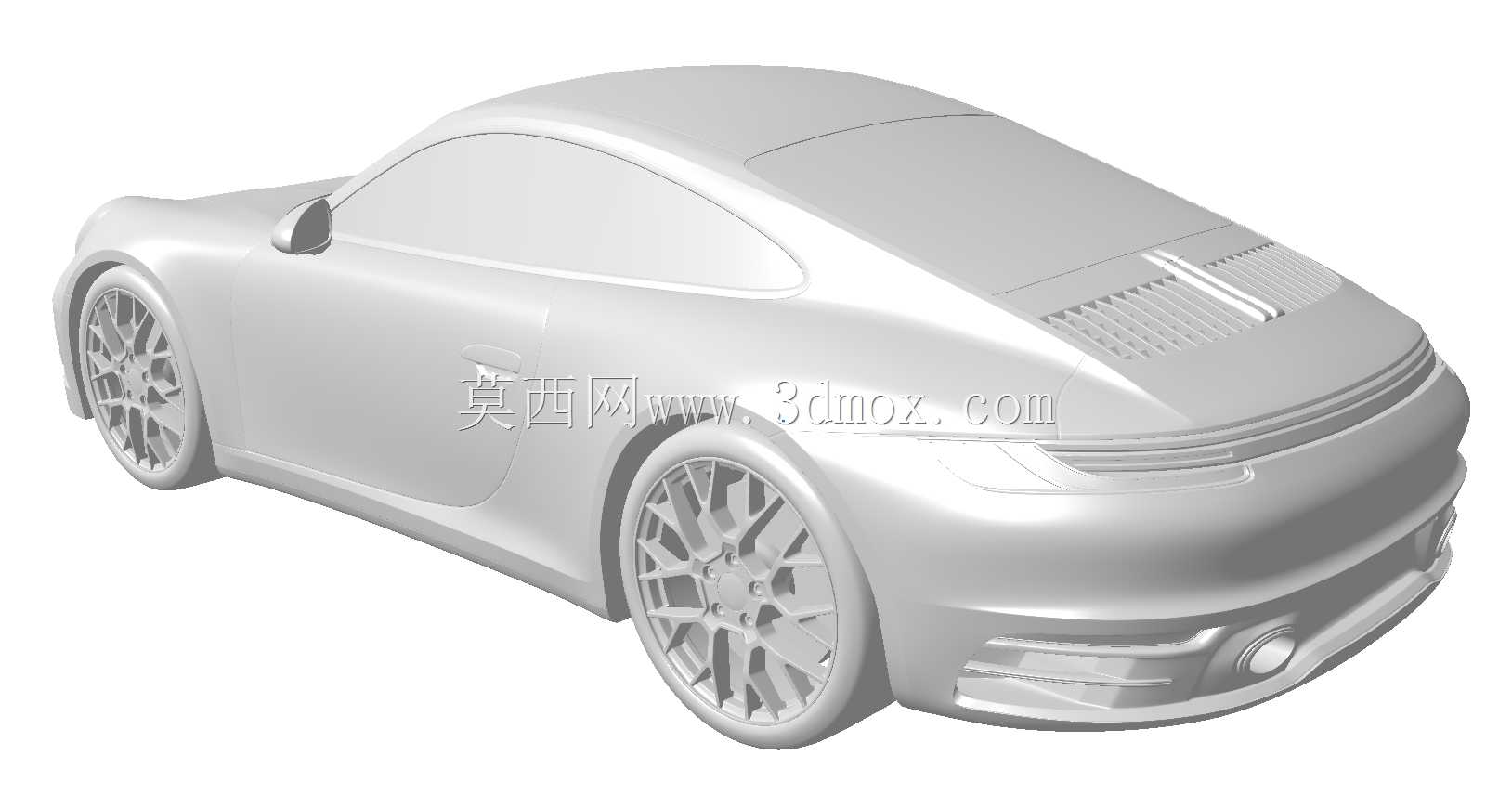 保时捷911 carrera S solid for CFD或3D打印3D模型