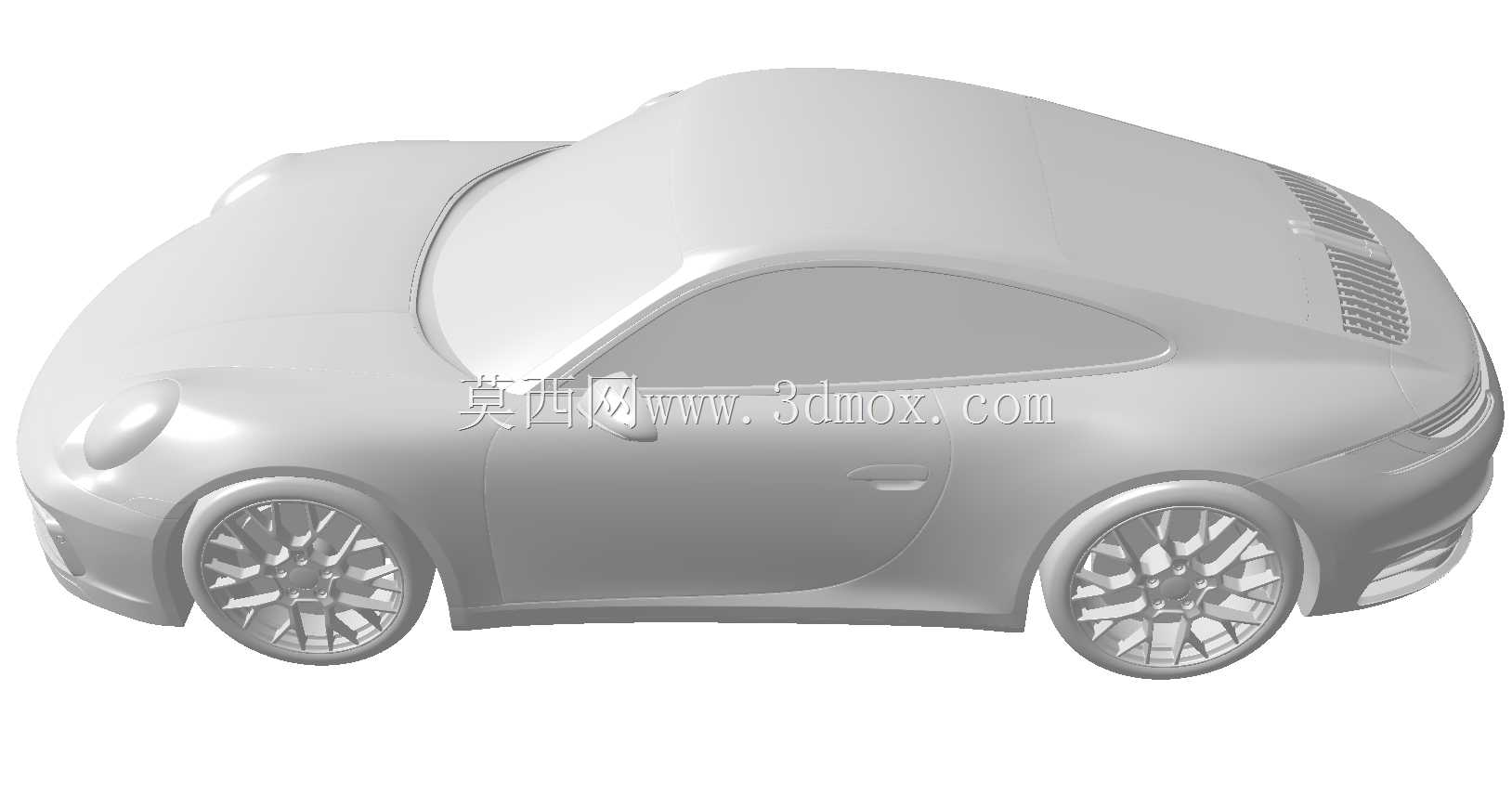 保时捷911 carrera S solid for CFD或3D打印3D模型