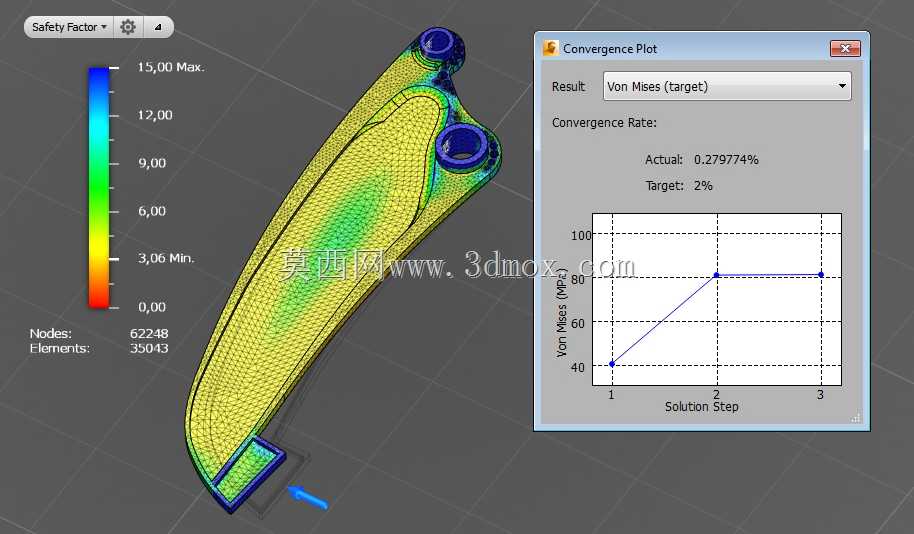 AUTODESK arm(21公斤,FOS 3.06)