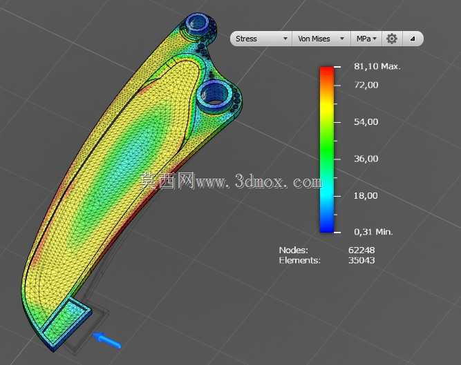 AUTODESK arm(21公斤,FOS 3.06)