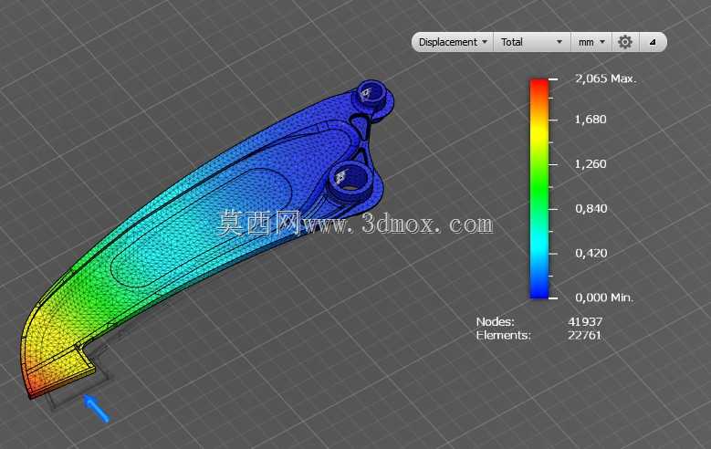 AUTODESK arm��18.87kg��FOS 3.02��