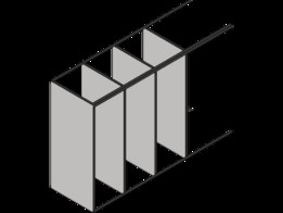 ETAGERE INOX 5 NIVEAUX