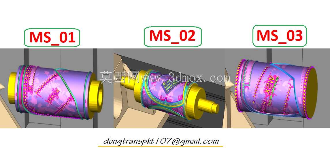 L?p trình 4 tr?c Mastercam-4轴Mastercam+Vericut-Gia c?ng滚柱KN95-加工滚柱KN95