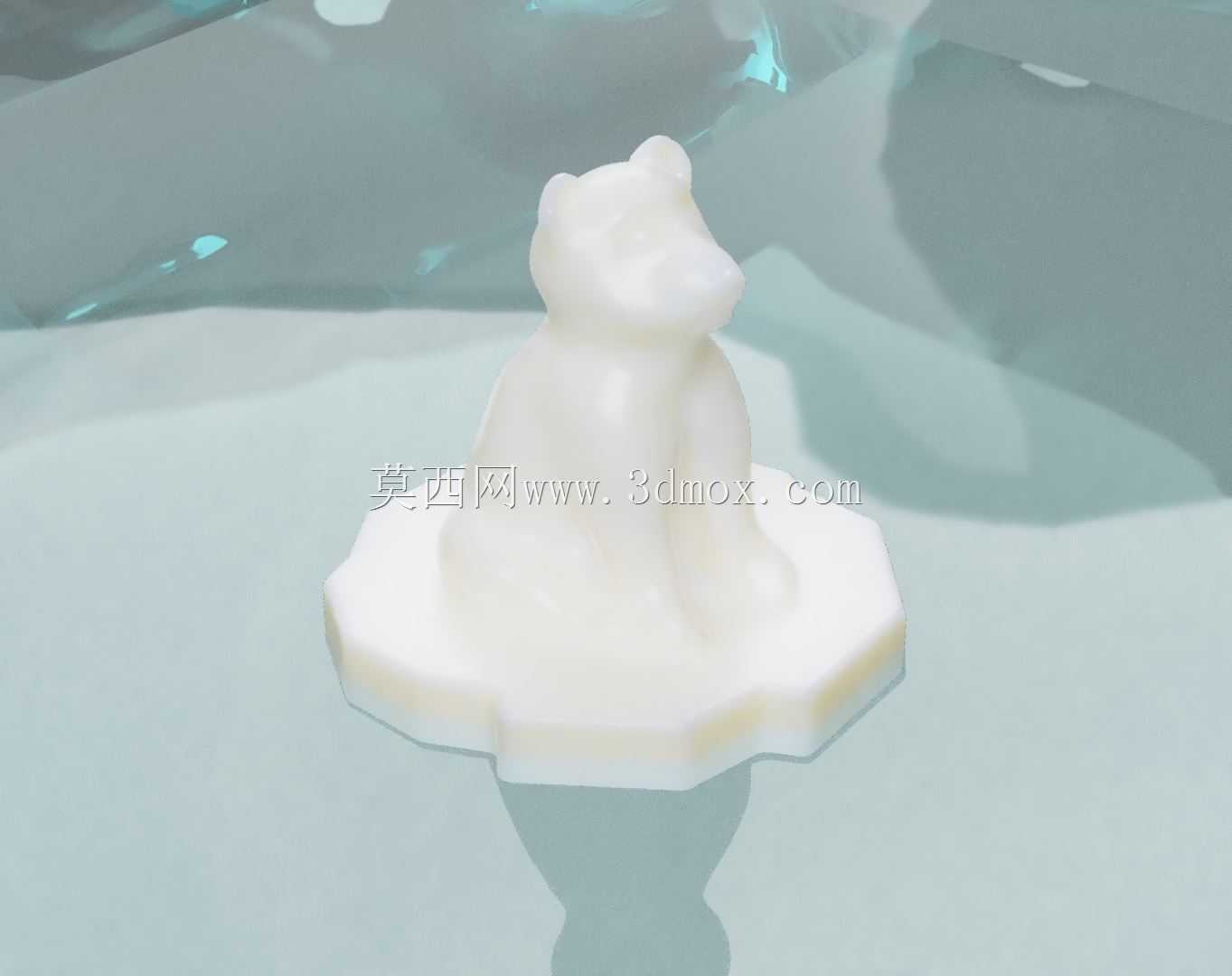 北极熊浴缸排水塞牙签