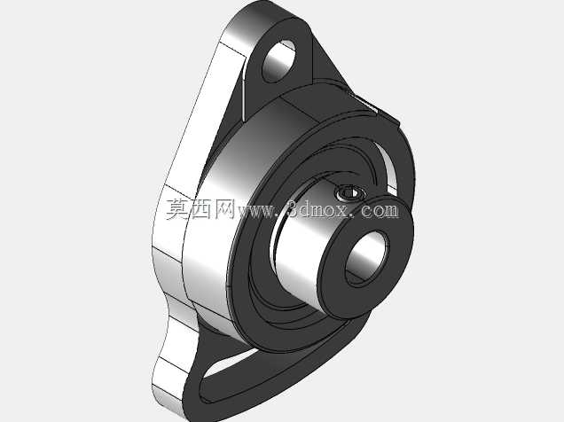 SNR-ESFA200,灰色铸造椭圆形法兰轴承单元,带1个固定孔和1个槽
