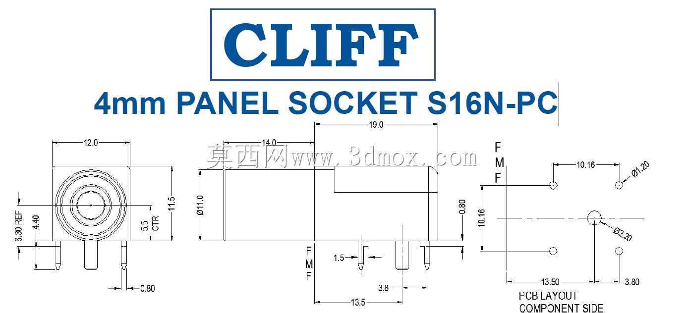 CLIFF S16N-PC 4mm������