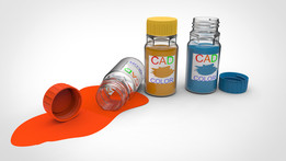 CAD��ɫƿ