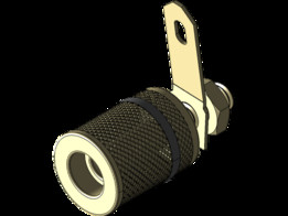 扬声器连接器香蕉色4mm母色黑色