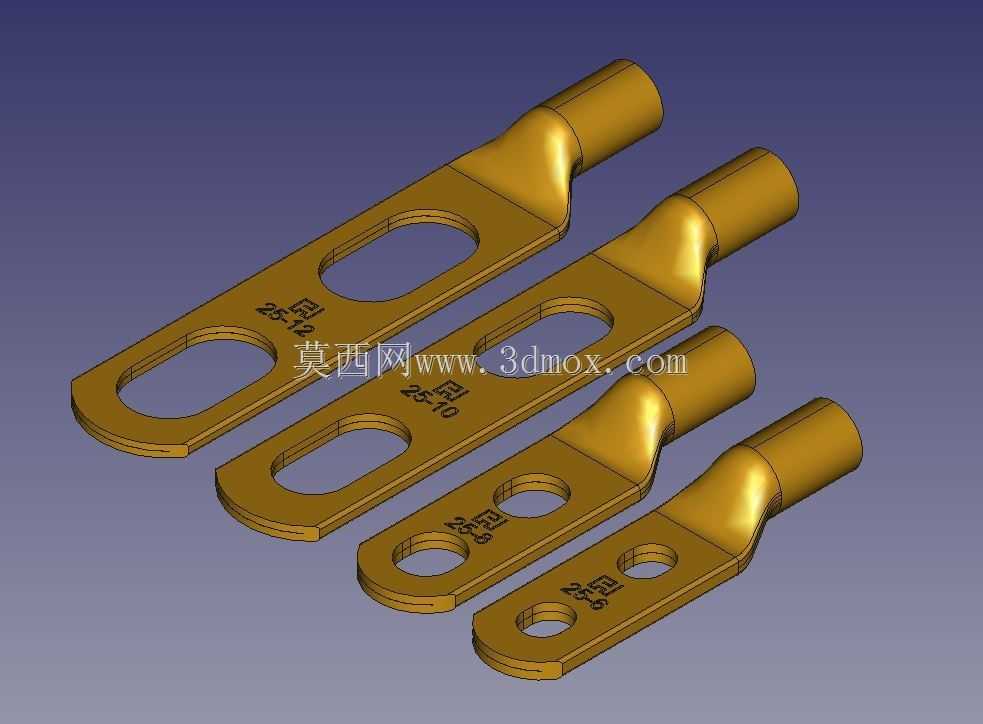 Rohrkabelschuh 25qmm 2 x Flanschbohrung Langloch
