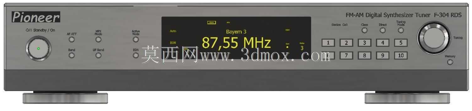Pioneer_��г��AM-FM_F-304 RDS_Silber