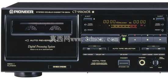 Pioneer_Doppel Cassetendeck_CT-W606DR_Silber