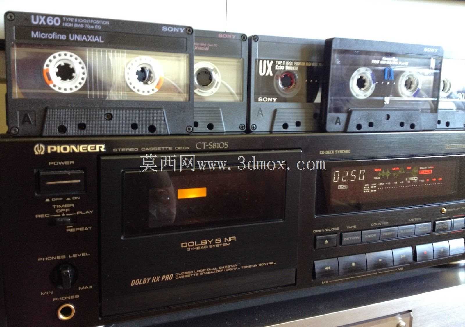 Pioneer_Doppel Cassetendeck_CT-W606DR_Silber