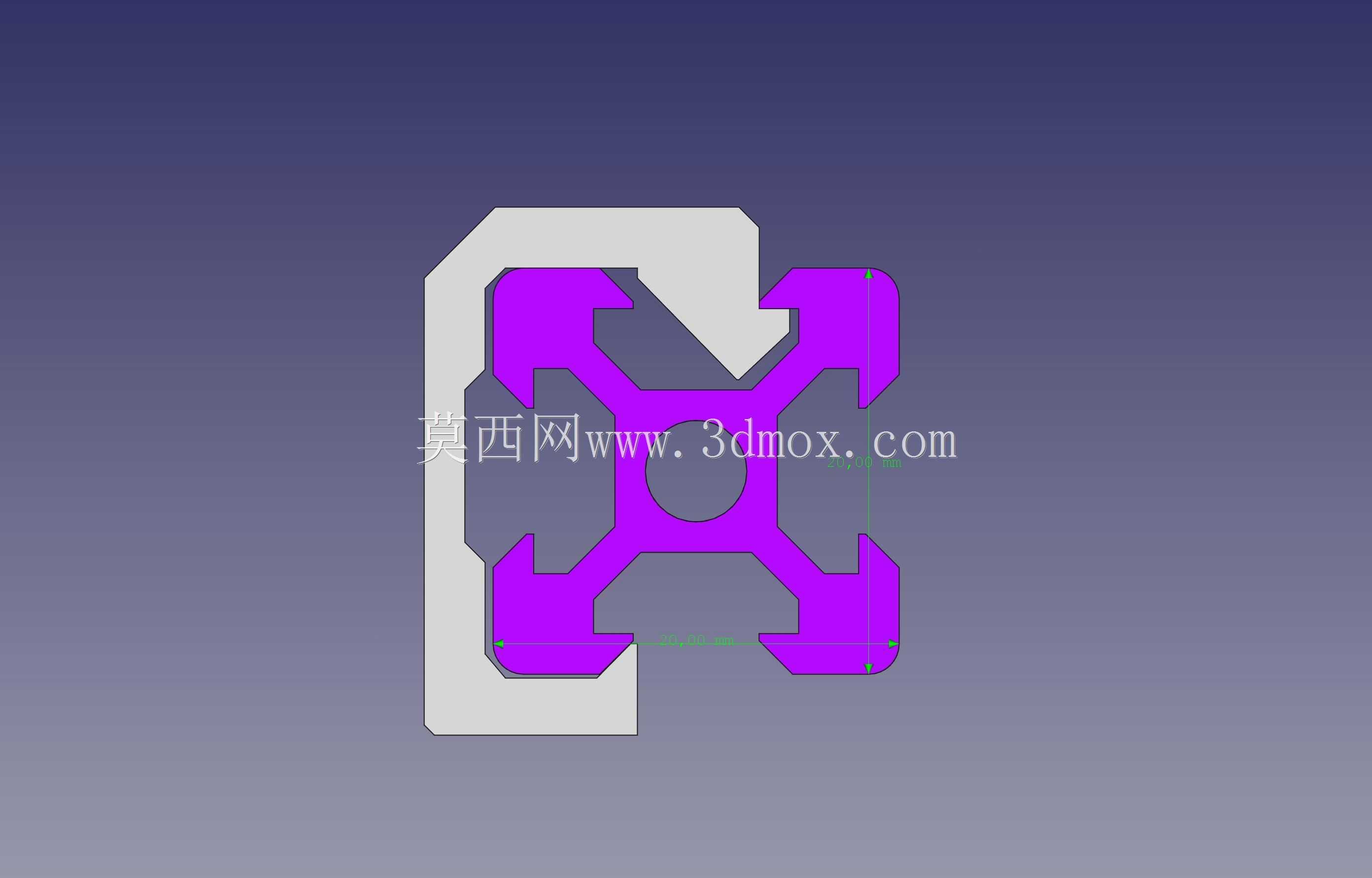 Kabelhalter�߼�20x20mm Profil