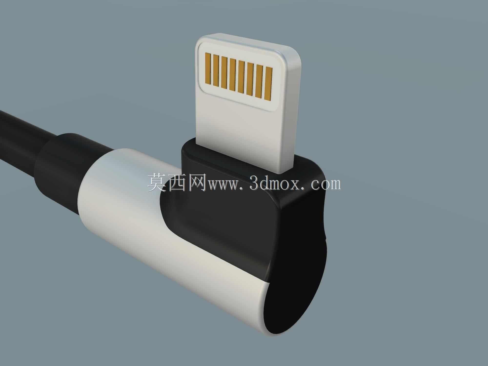 UGREEN提供的90°角USB A至闪电插头