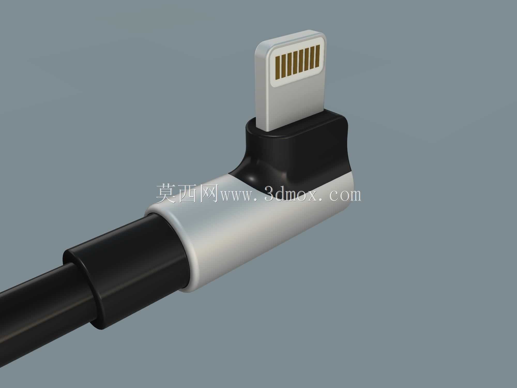UGREEN提供的90°角USB A至闪电插头