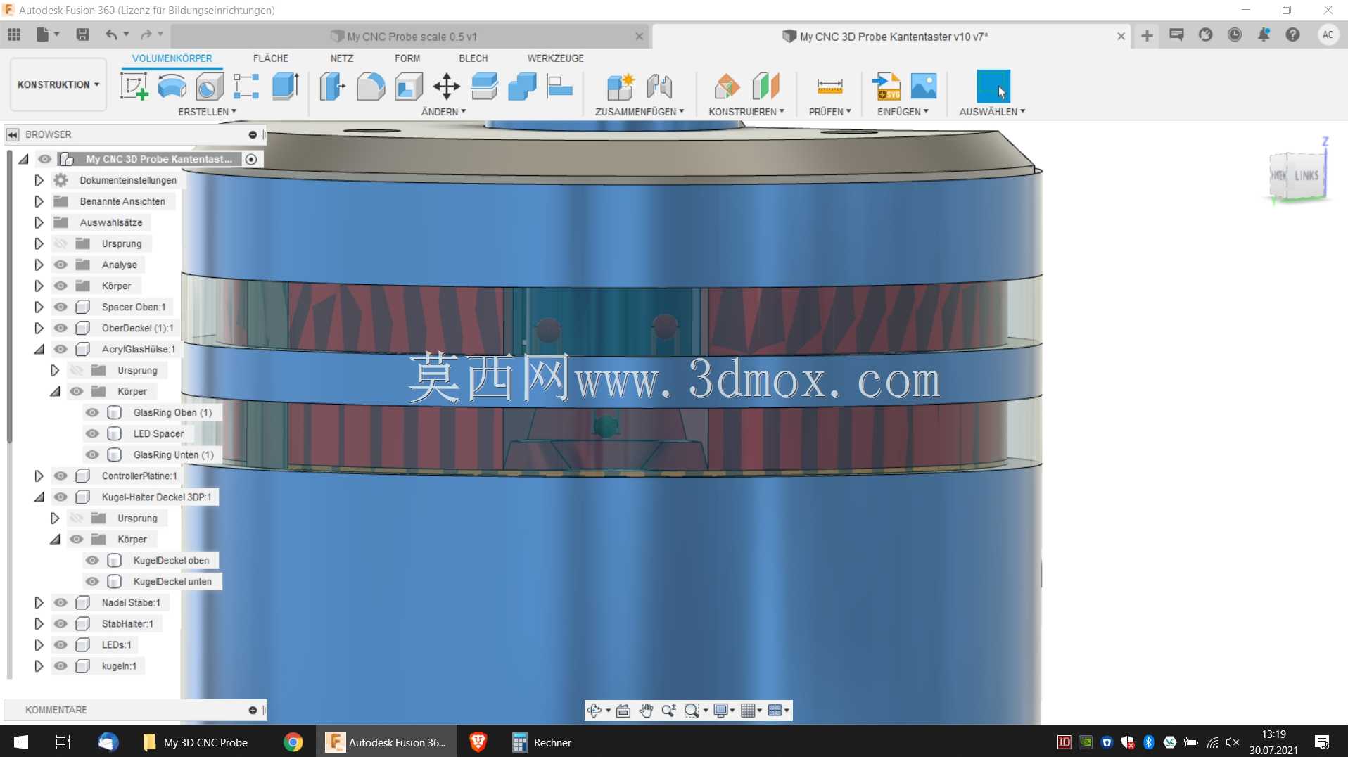 我的3D CNC探针最终版由爱制成;)