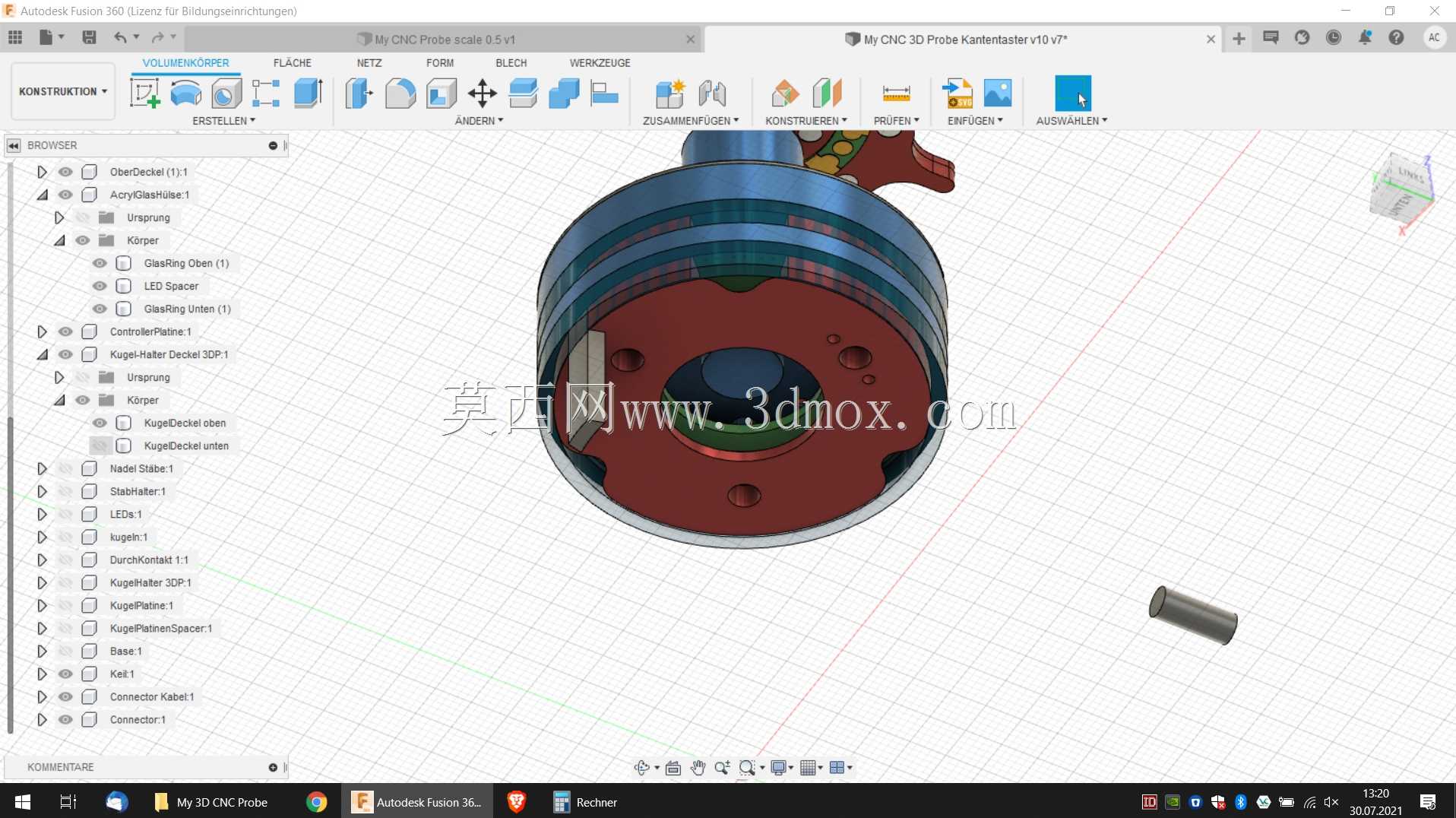 我的3D CNC探针最终版由爱制成;)