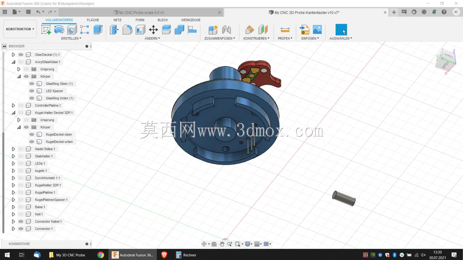 我的3D CNC探针最终版由爱制成;)