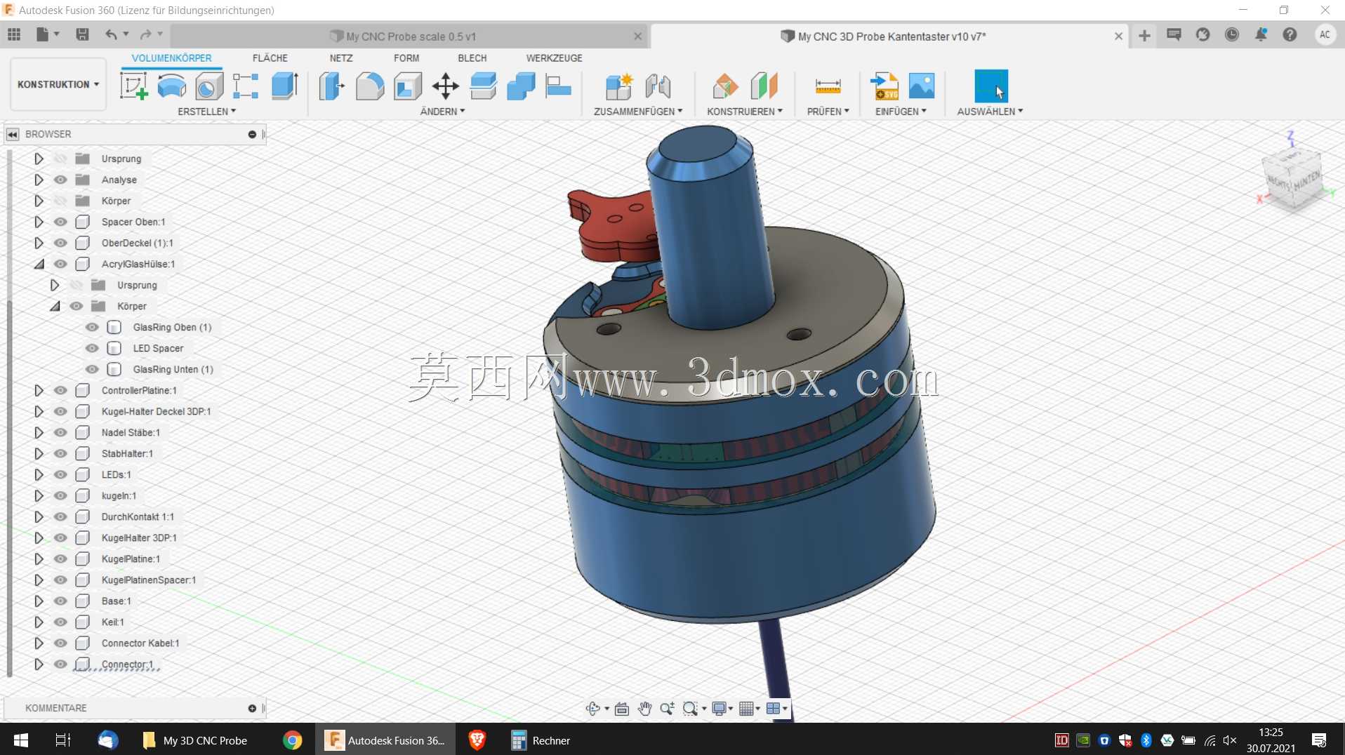 我的3D CNC探针最终版由爱制成;)