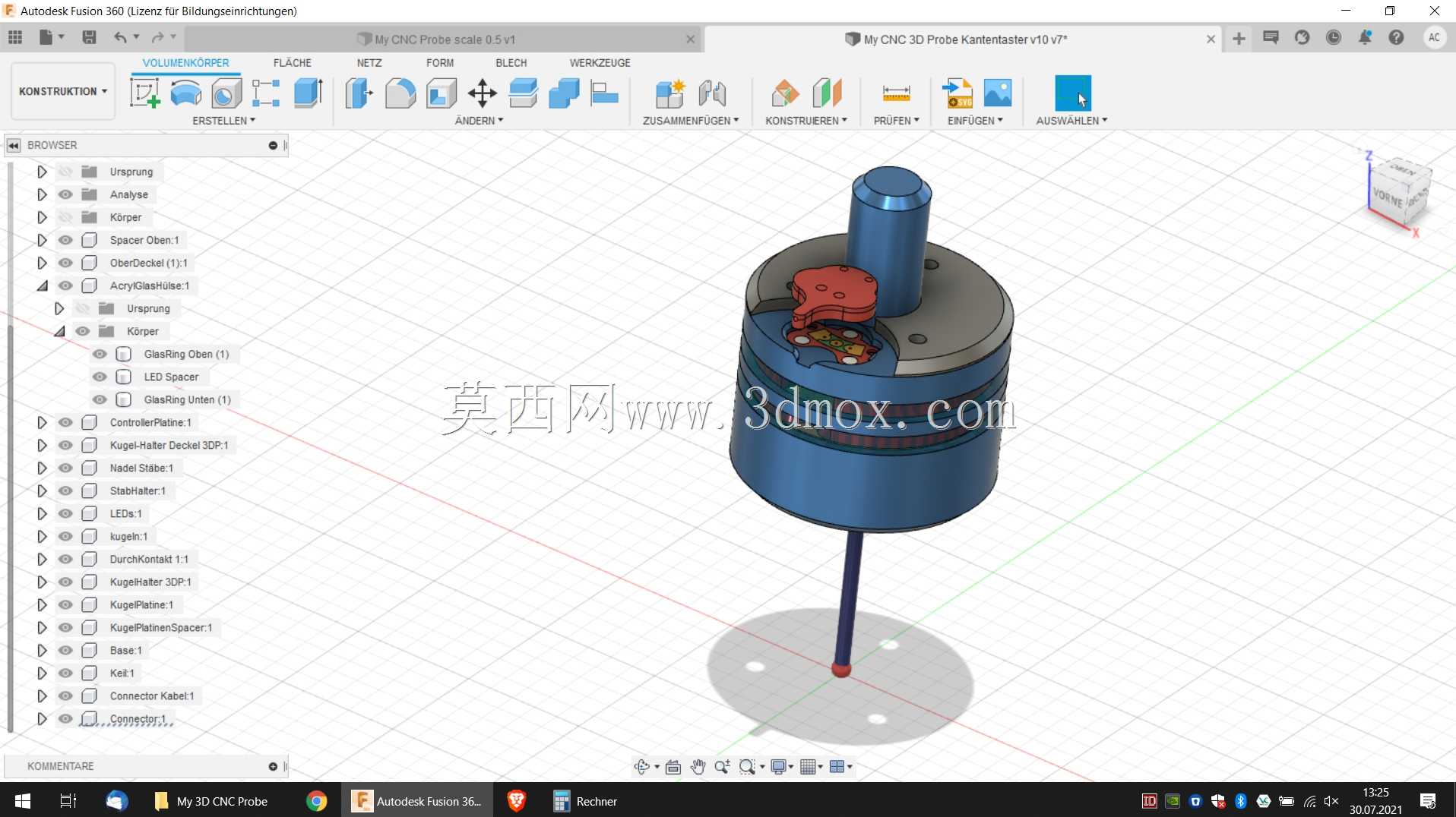 我的3D CNC探针最终版由爱制成;)