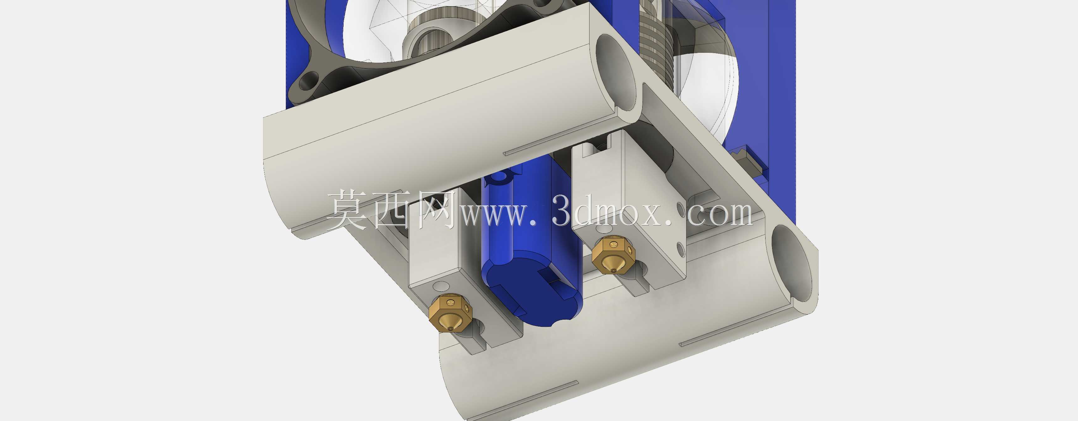 Tronxy C5 E3D V6双挤出机托架