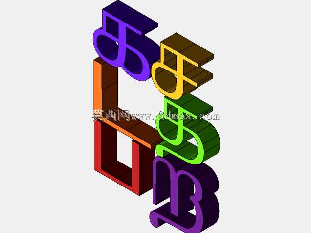 ̩�׶�÷������ĸ3D 3mf