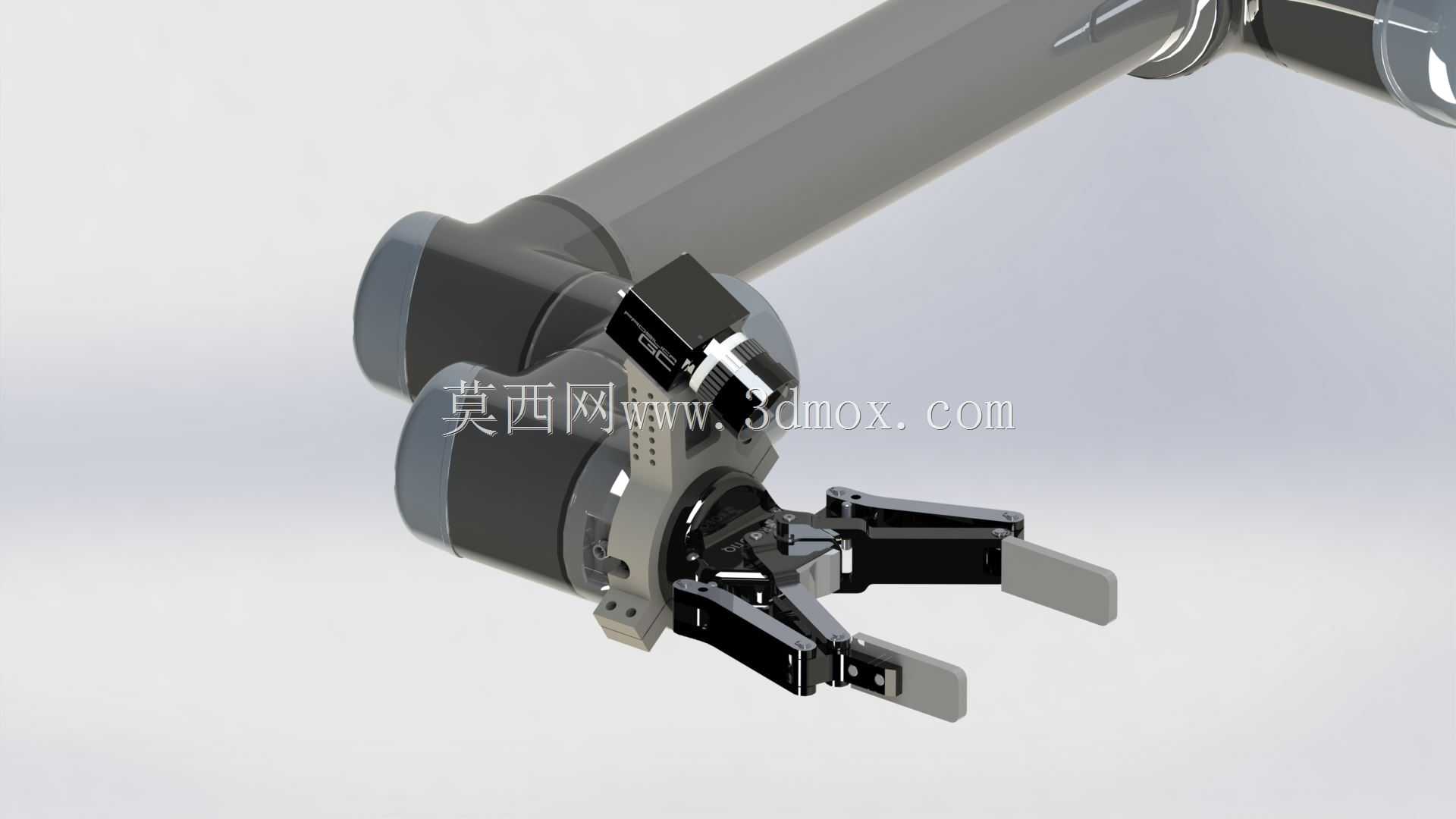 UR 10通用机器人的传感器支架,带有Robotiq 140抓取器