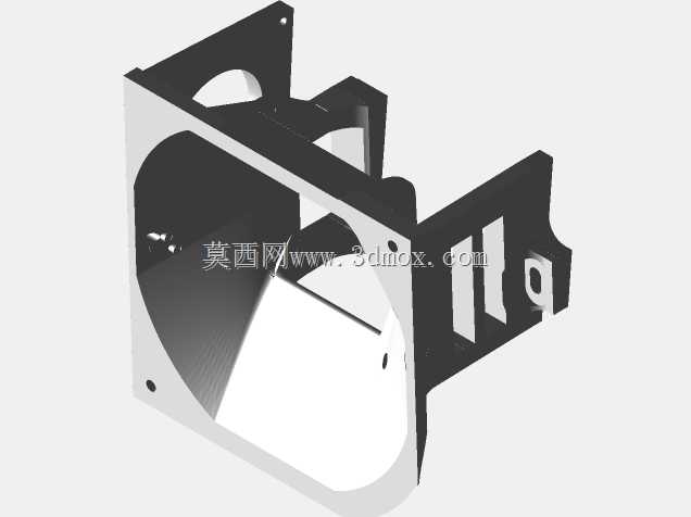 80毫米喷嘴风扇支架(Creality Ender 3 Pro的静音模块)