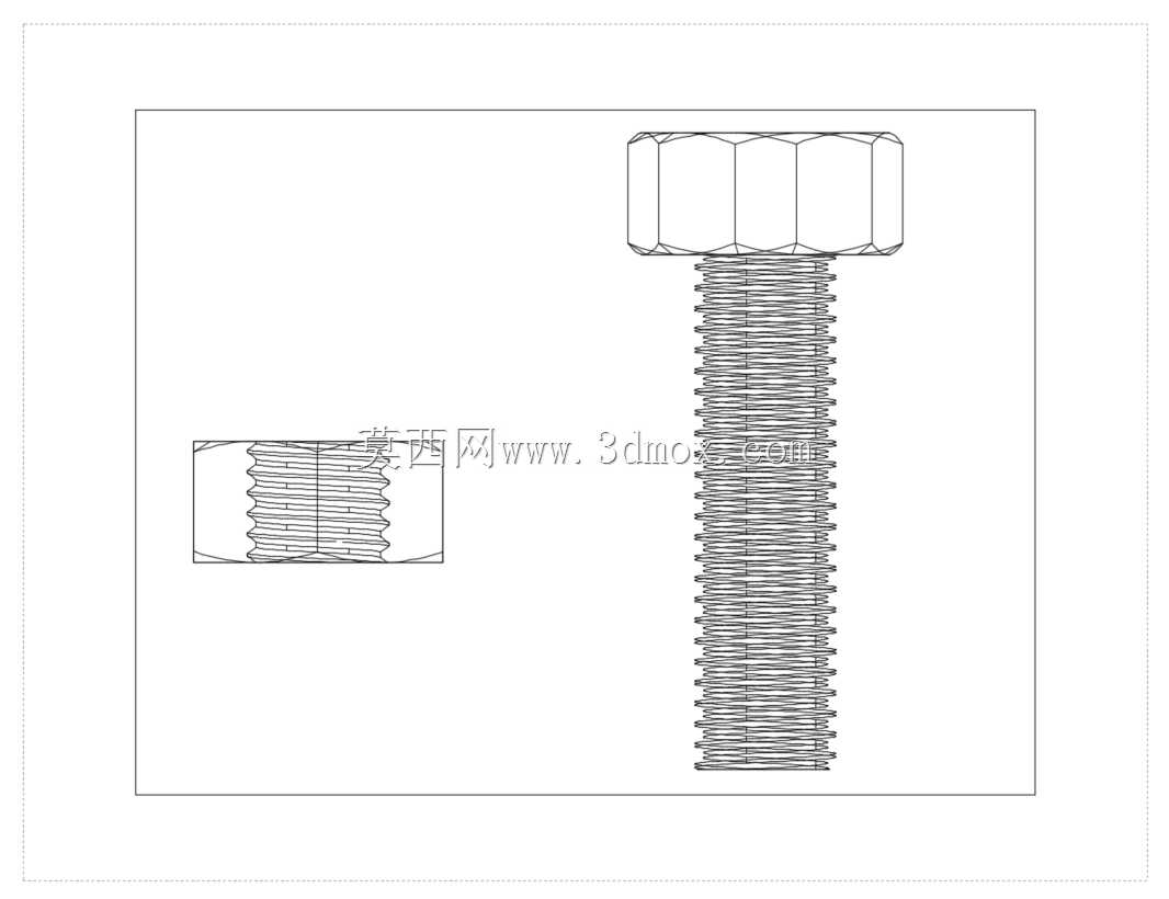 AutoCAD-������˨\u0026��ĸ