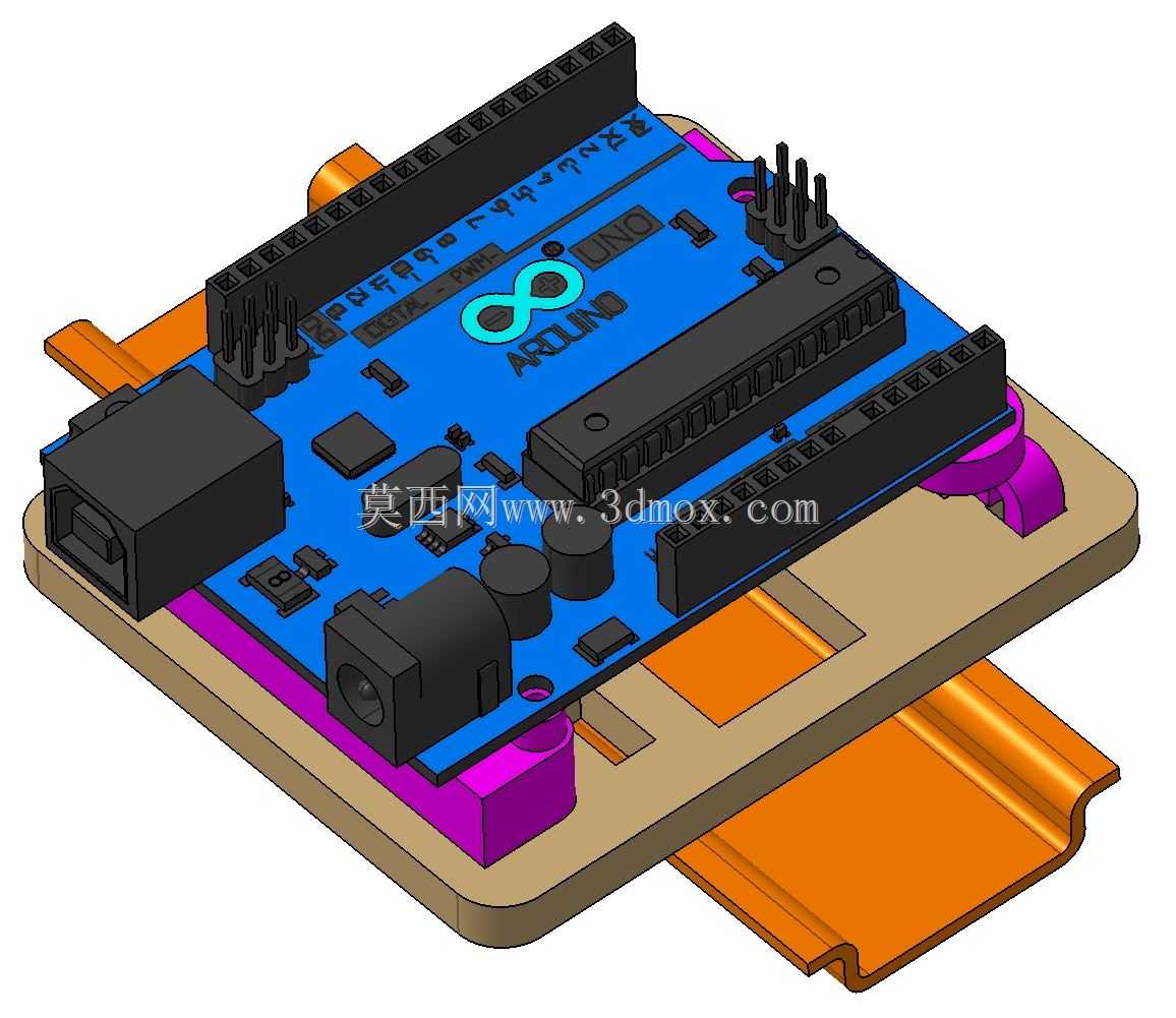 Arduino uno Hutschienenbestigung