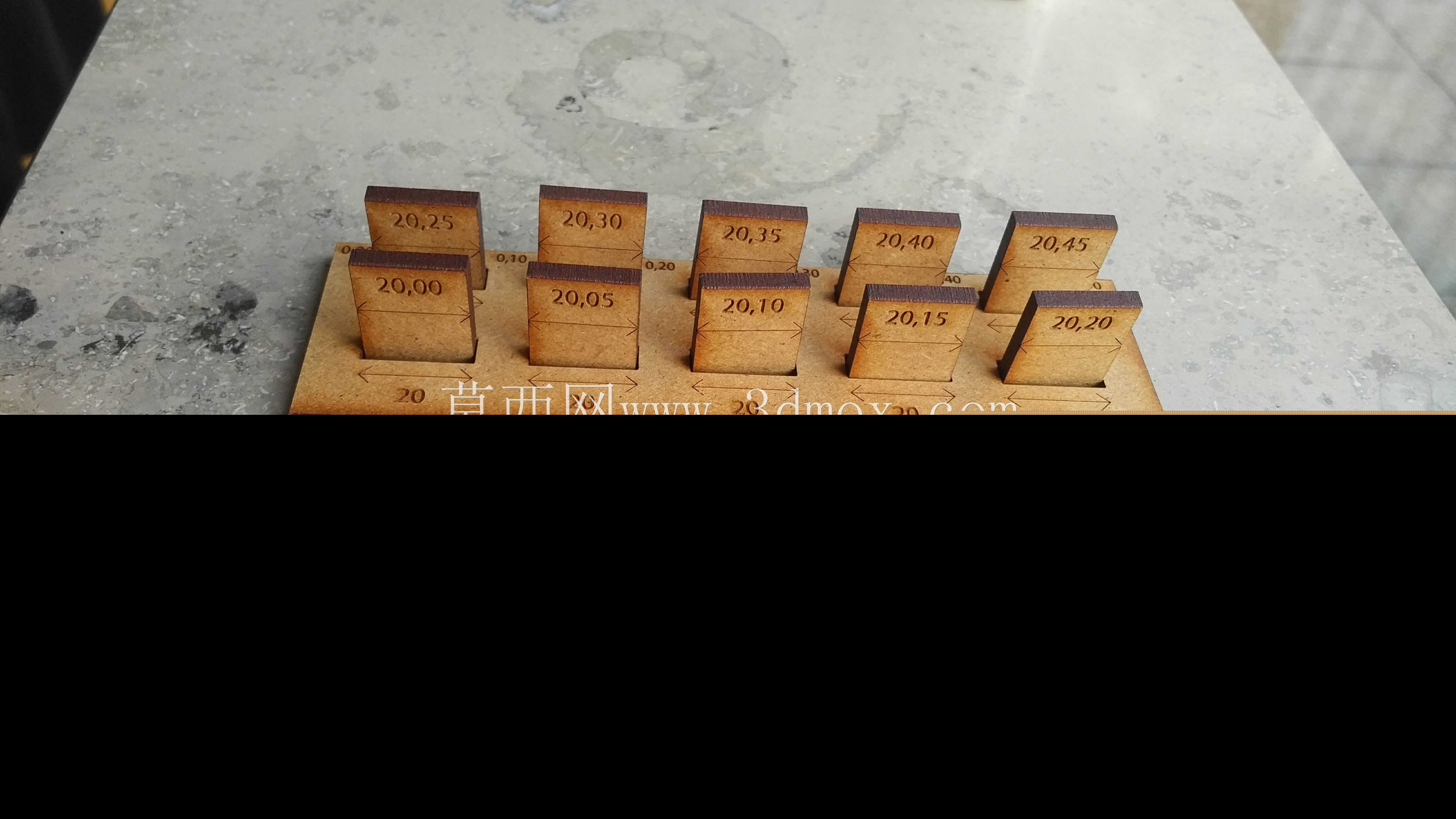 激光切割机公差试验