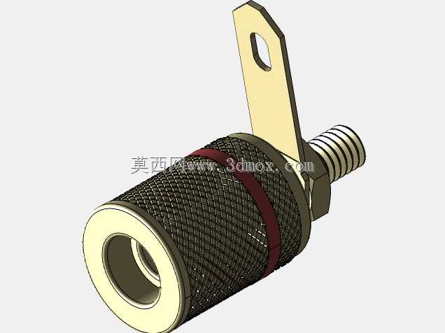 扬声器连接器香蕉色4mm母色红色