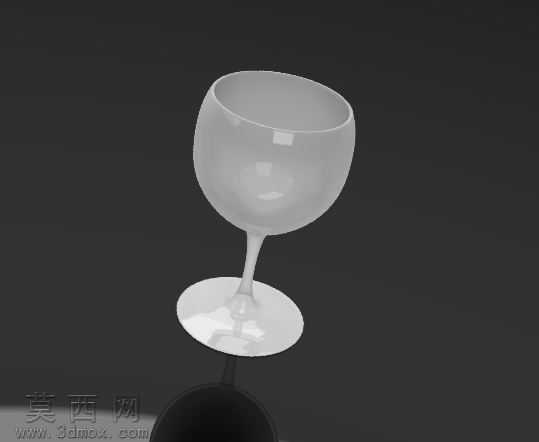 写实玻璃高脚红酒杯三维设计作品