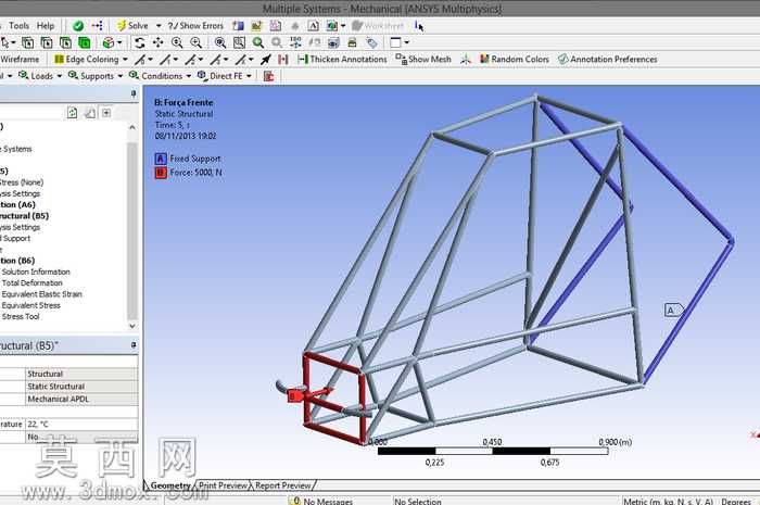 教程Ansys-AnáliseestruturalemumChasside迷你bajada论坛SAE