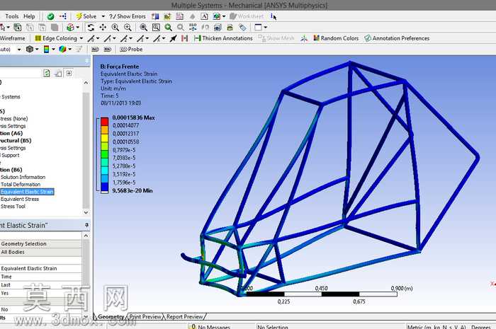 教程Ansys-AnáliseestruturalemumChasside迷你bajada论坛SAE