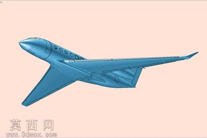 湾流G650执行飞机固体组件模型