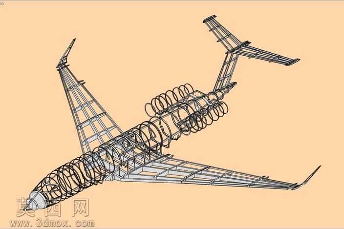 湾流G650执行飞机固体组件模型