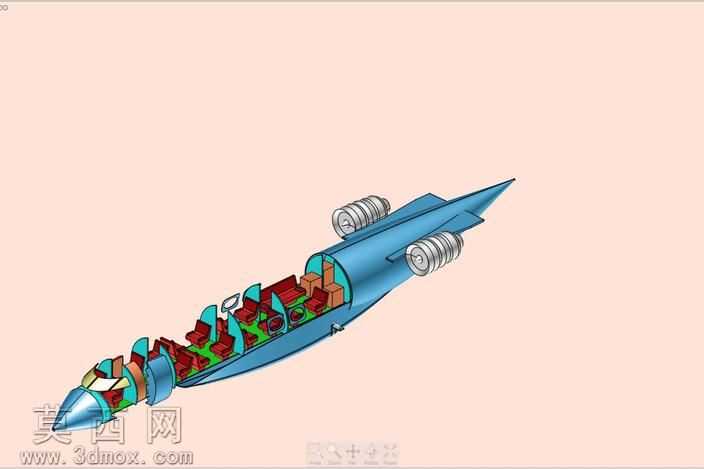 湾流G650执行飞机固体组件模型